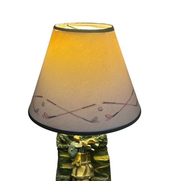 Vintage 1993 Figi Graphics Golf Themed Desk/Table Lamp - Picture 4 of 7